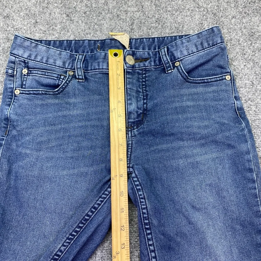 Free People Womens W27 Distressed Skinny Jeans Blue Ripped Knee Grunge
